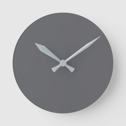 Trendkleur - Slate Grey Ronde Klok (Voorkant)