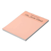 Trendkleur - Soft Peach Classic Notitieblok (Linkerzijde)