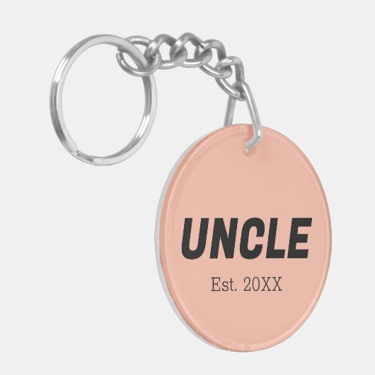 Trendkleur - Soft Peach Uncle Sleutelhanger (Voorkant Links)
