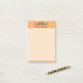 Trendkleur Soft Sinaasappel Classic Post-it® Notes (Op bureau)