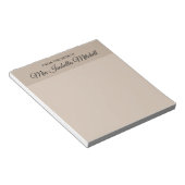 Trendkleur - Soft Taupe Classic Notitieblok (Schuin)