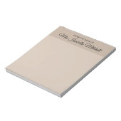 Trendkleur - Soft Taupe Classic Notitieblok (Linkerzijde)