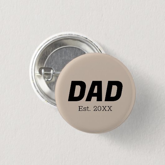 Trendkleur - Soft Taupe Dad Button (Voorkant /achterkant)