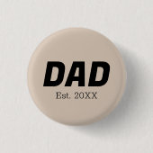 Trendkleur - Soft Taupe Dad Button (Voorkant)