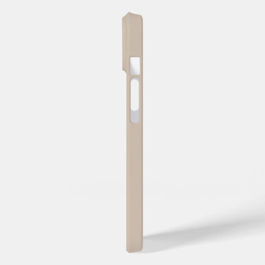 Trendkleur Soft Taupe minimalistisch Case-Mate iPhone Case (Achterkant / Links)