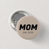 Trendkleur - Soft Taupe Mom Button (Voorkant /achterkant)