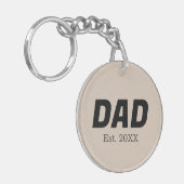 Trendkleur - Soft Taupe Sleutelhanger (Voorkant Links)