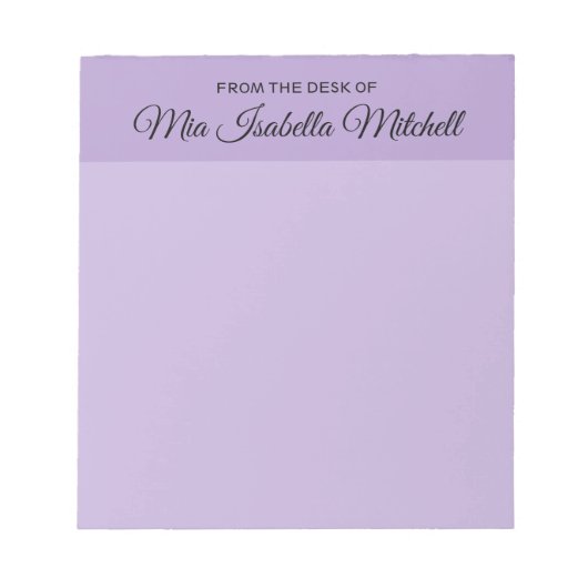Trendkleur - Soft Violet Classic Notitieblok (Voorkant)