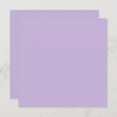 Trendkleur - Soft Violet Flat Holiday Kaart (Voorkant / Achterkant)