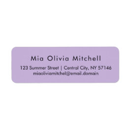Trendkleur Soft Violet Moderne Adresetiketten Etiket
