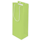 Trendkleur - Spring Green Wine Gift Bag Wijn Cadeautas (Voorkant Gekanteld)