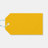 Trendkleur Sunburst Yellow Minimalist Cadeaulabel (Achterkant Horizontaal)