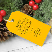 Trendkleur Sunburst Yellow Minimalist Cadeaulabel