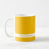 Trendkleur - Sunburst Yellow Naam Mok (Links)