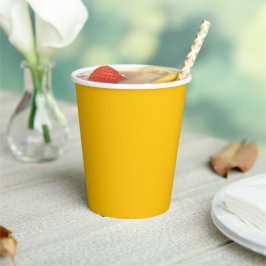 Trendkleur - Sunburst Yellow Paper Cups Papieren Bekers
