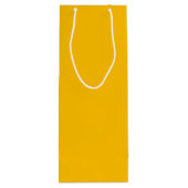 Trendkleur - Sunburst Yellow Wine Gift Bag Wijn Cadeautas (Achterkant)