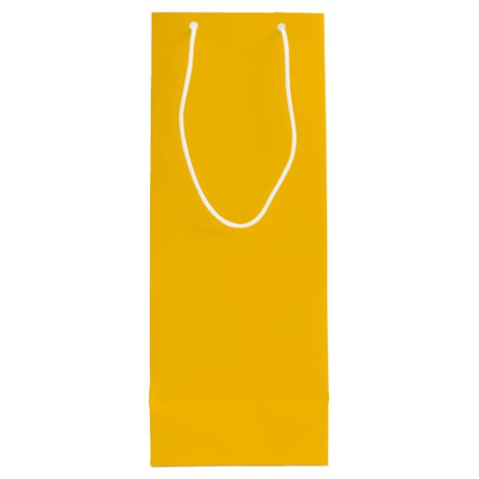 Trendkleur - Sunburst Yellow Wine Gift Bag Wijn Cadeautas (Achterkant)