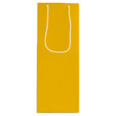 Trendkleur - Sunburst Yellow Wine Gift Bag Wijn Cadeautas (Voorkant)
