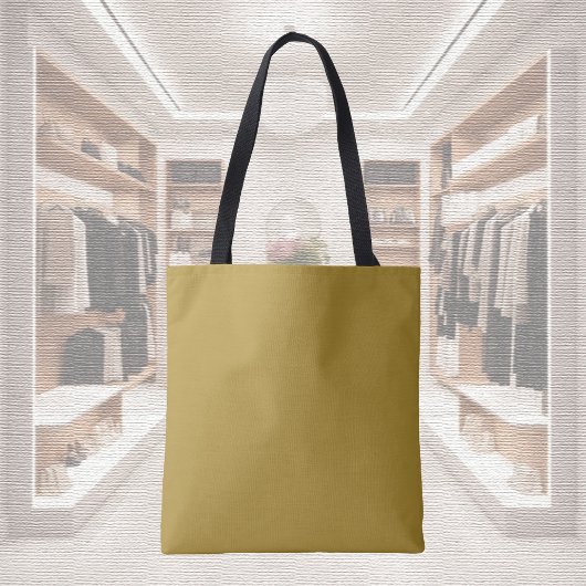 Trendkleur - Sunny Olive Canvas tas