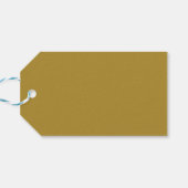 Trendkleur Sunny Olive Minimalist Cadeaulabel (Achterkant Horizontaal)