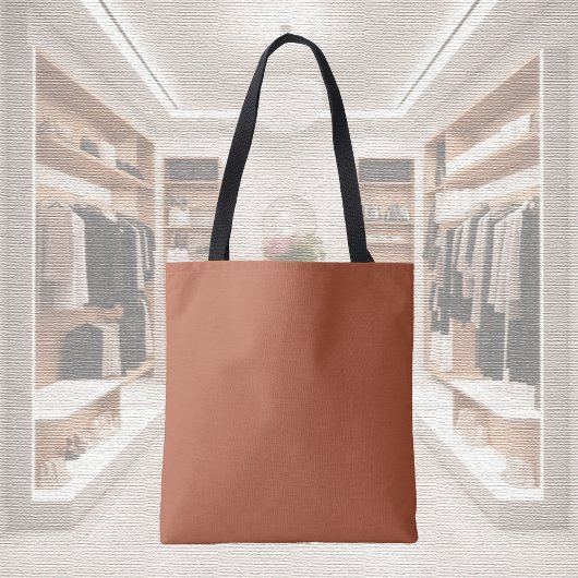 Trendkleur - Verbrande koperen Canvas tas