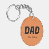 Trendkleur - Verse Tangerine Sleutelhanger (Voorkant Links)