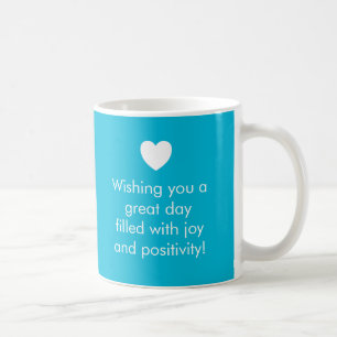 Trendkleur Vivid Cyan - Naam / Positiviteit Mok
