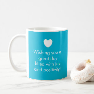 Trendkleur Vivid Cyan - Naam / Positiviteit Mok