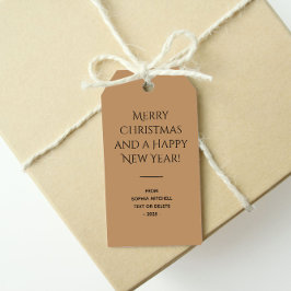 Trendkleur Warm Beige Minimalist Cadeaulabel