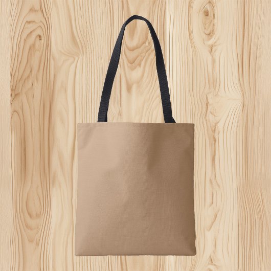 Trendkleur - Warme beige Canvas tas
