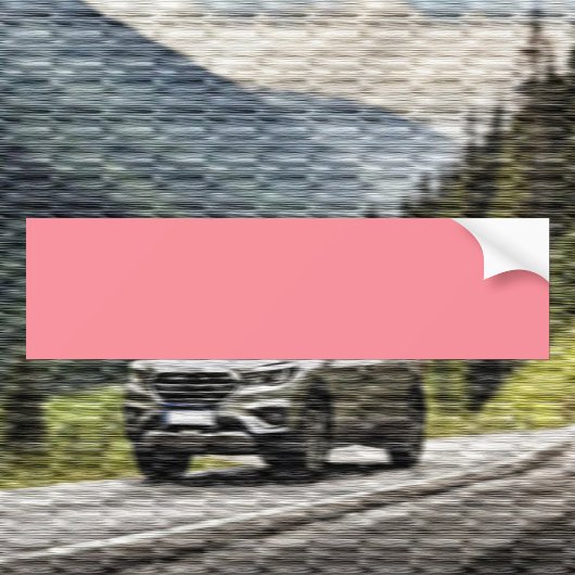 Trendkleur - Watermeloen Roze Bumpersticker