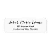 Trendkleur - witte adreslabels voor retourzendinge etiket (Voorkant)