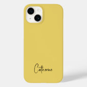Trendkleur Zacht Geel Minimalist Case-Mate iPhone Case (Achterkant)