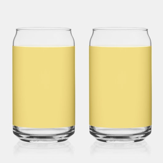 Trendkleur Zacht Geel Minimalistisch blikglas Blikvorm Glas (Rechts)