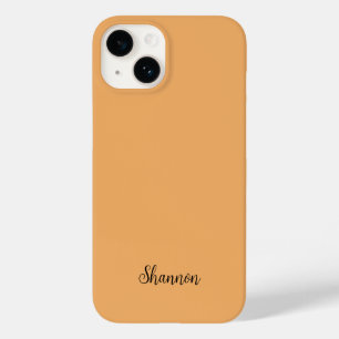 Trendkleur Zacht Oranje naam Minimalist Case-Mate iPhone 14 Hoesje