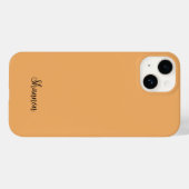 Trendkleur Zacht Oranje naam Minimalist Case-Mate iPhone Case (Achterkant (horizontaal))
