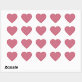 Trendkleur Zacht Roze Hart Sticker (Vel)