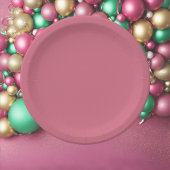 Trendkleur Zacht Roze Papieren Bordje