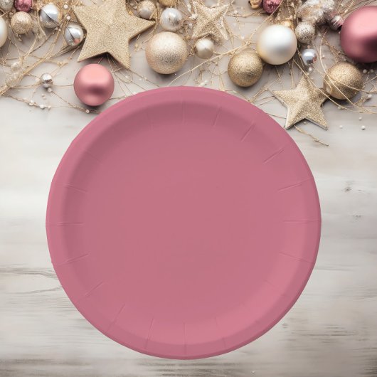 Trendkleur Zacht Roze Papieren Bordje