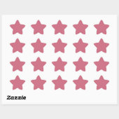 Trendkleur Zacht Roze Ster Sticker (Vel)