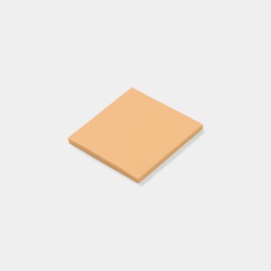 Trendkleur - zacht Sinaasappel Solid Post-it® Notes (Schuin)