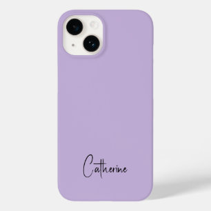 Trendkleur Zacht Violet Minimalistisch Case-Mate iPhone 14 Hoesje