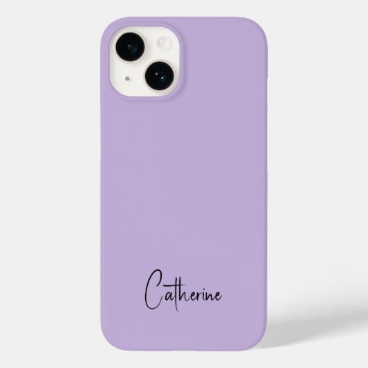 Trendkleur Zacht Violet Minimalistisch Case-Mate iPhone Case (Achterkant)