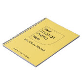 Trendkleur Zachte Geel - Logo/Foto Notitieboek (Linkerzijde)