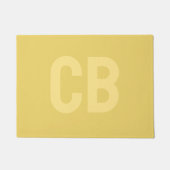 Trendkleur Zachte Gele Deurmat (Voorkant)