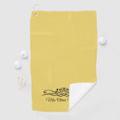 Trendkleur Zachte Gele Golfhanddoek (Insitu)