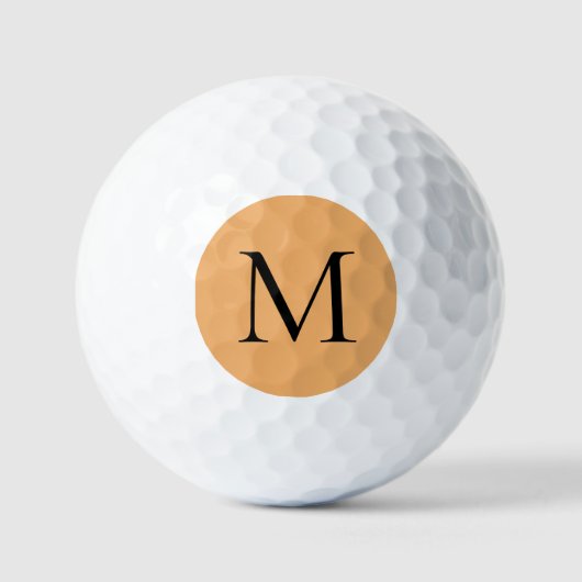 Trendkleur Zachte Oranje golfballen (Voorkant)