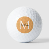 Trendkleur Zachte Oranje golfballen (Voorkant)