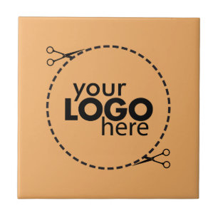 Trendkleur - Zachte Oranje keramische Tegel Tegeltje