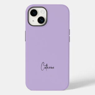 Trendkleur Zachte Paars Minimalistisch iPhone 14 Hoesje